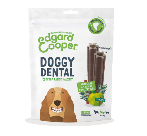 EDGARD AND COOPER STICK DENTAL SNACKS MANZANA Y EUCALIPTO