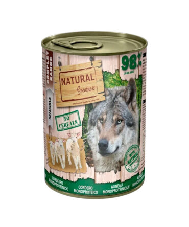 NATURAL GREATNESS LATA CORDERO MONOPROTEICO (400g)