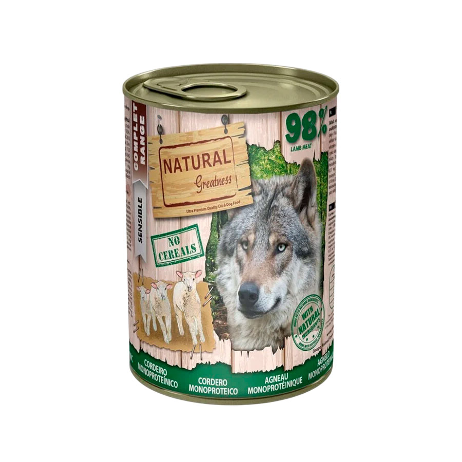 NATURAL GREATNESS LATA CORDERO MONOPROTEICO (400g)