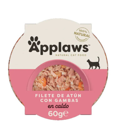 APPLAWS CAT TARRINA FILETE ATUN Y GAMBAS 60g