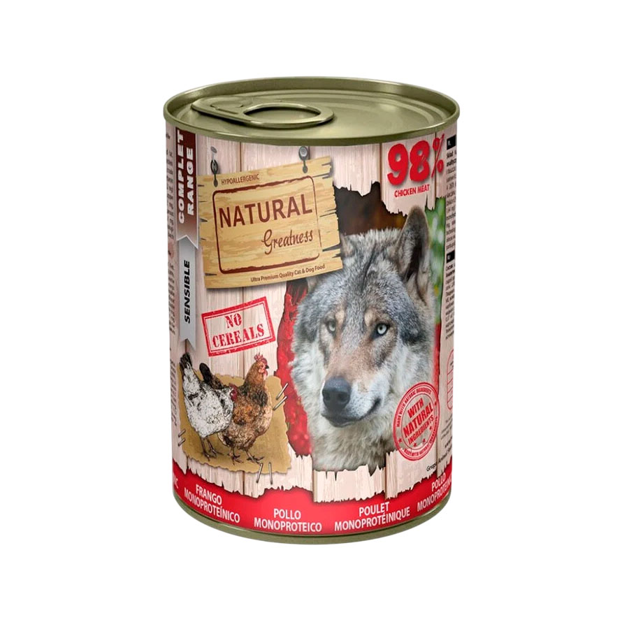 NATURAL GREATNESS LATA POLLO MONOPROTEICO (400g)