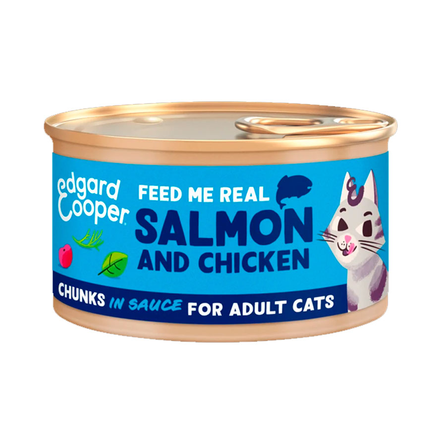 EDGARD AND COOPER LATA DE SALMÓN ADULTO (GATO)