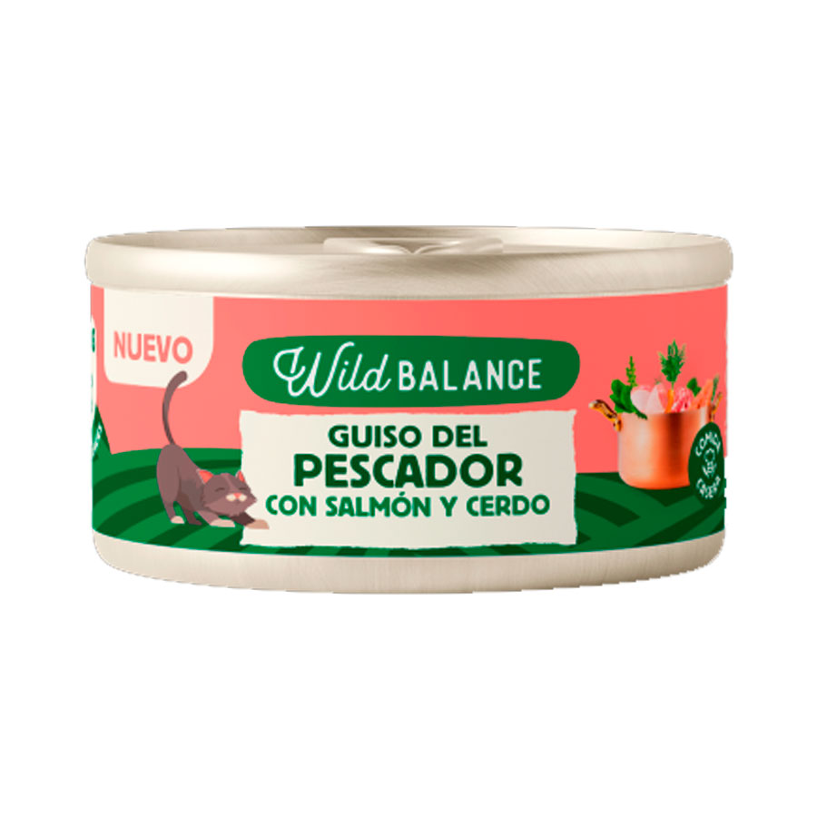 WILD BALANCE LATA GUISO DEL PESCADOR CON SALMÓN Y CERDO (80g)