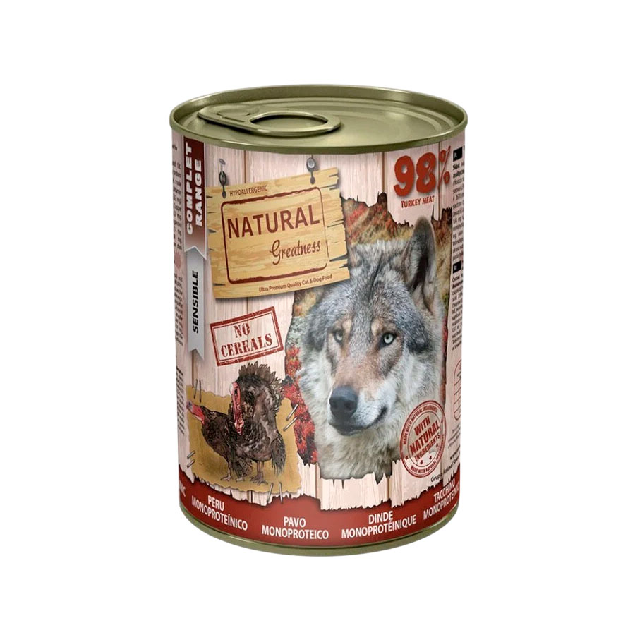 NATURAL GREATNESS LATA PAVO MONOPROTEICO (400g)