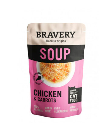 BRAVERY SOUP CHICKEN & CARROTS PARA GATOS (40g)