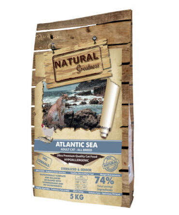 NATURAL GREATNESS ATLANTIC SEA GATOS ESTERILIZADOS, SENIOR Y ADULTOS