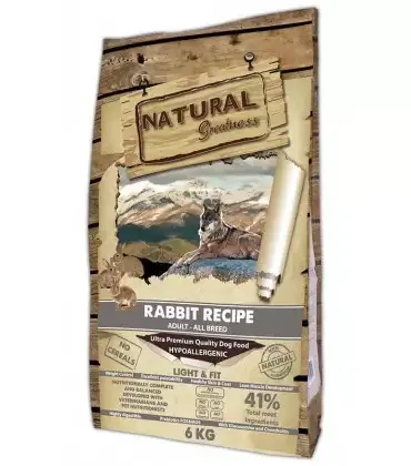 NATURAL GREATNESS LIGHT CONEJO PIENSO PARA PERRO
