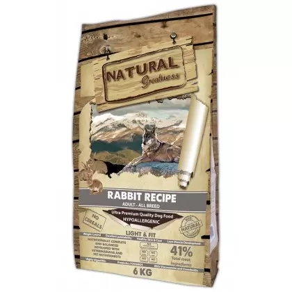 NATURAL GREATNESS LIGHT CONEJO PIENSO PARA PERRO