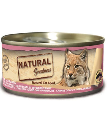 NATURAL GREATNESS LATA DE ATÚN CON GAMBAS (70g)