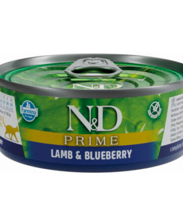FARMINA N&D LATA CORDERO Y ARÁNDANOS (70g)