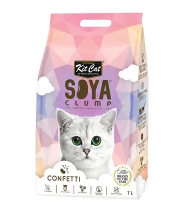 KIT CAT ARENA BIO SOYA CLUMP "CONFETTI"7L GATOS