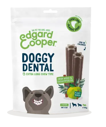 EDGARD AND COOPER STICK DENTAL SNACKS MANZANA Y EUCALIPTO