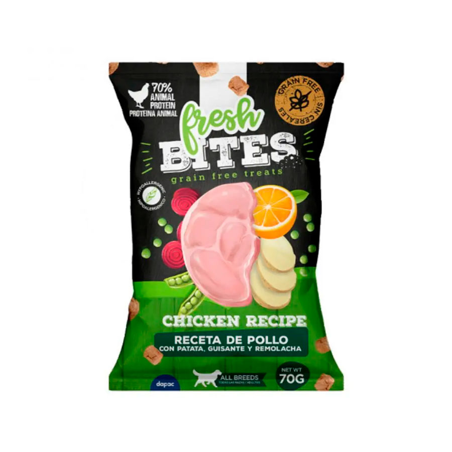 FRESH BITES GRAIN FREE LIGHT POLLO 70 GR