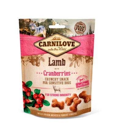 CARNILOVE GALLETAS CRUNCHY CORDERO Y ARANDANOS PARA PERROS (200g)