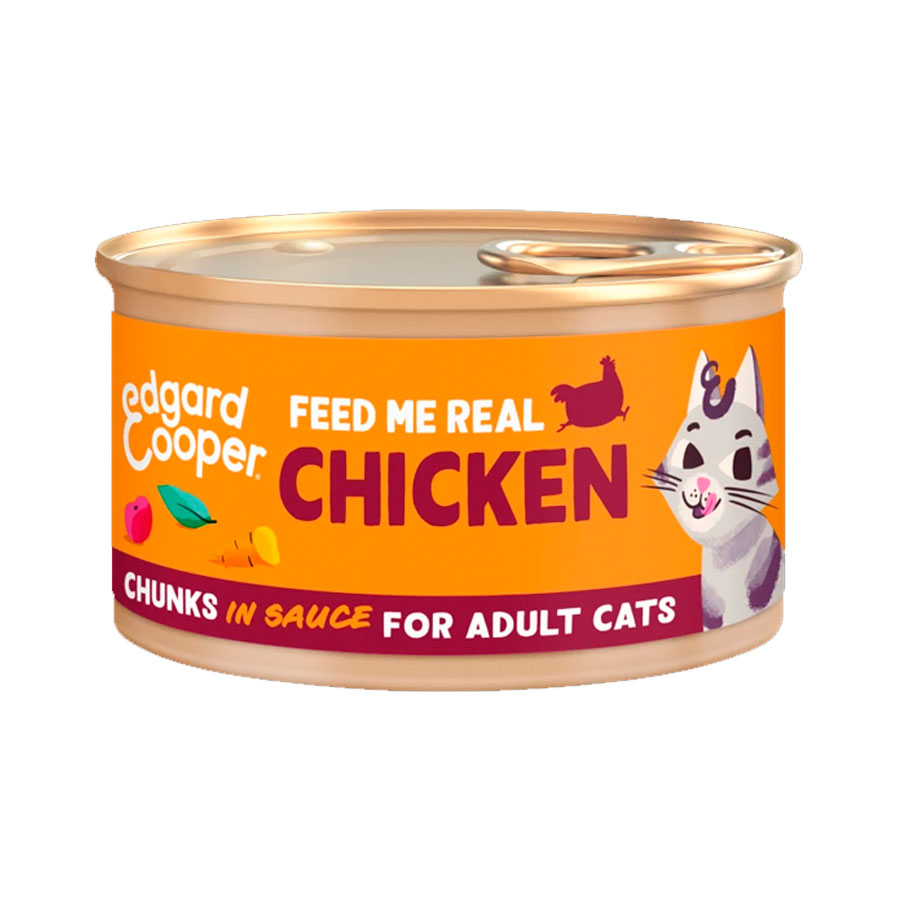 EDGARD AND COOPER LATA DE POLLO ADULTO (GATO)