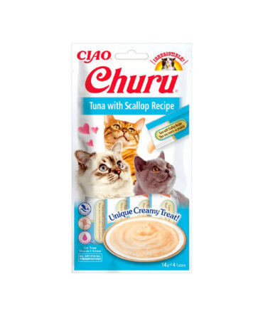 CHURU SNACK DE ATÚN CON VIEIRA (4x14G)