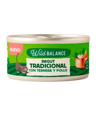 WILD BALANCE LATA DE RAGUT TRADICIONAL DE TERNERA Y POLLO GATOS (80g)