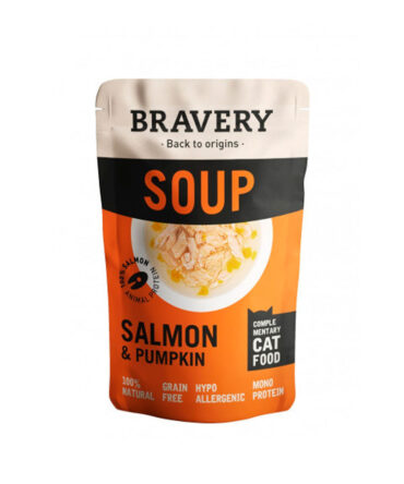 BRAVERY SOUP SALMON & PUMPKIN PARA GATOS (40g)