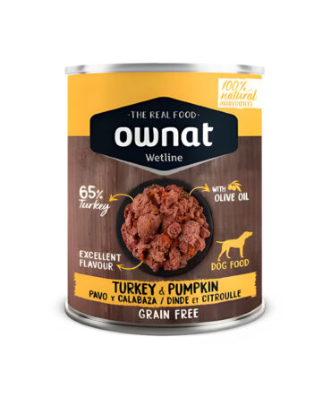 OWNAT WETLINE PAVO CON CALABAZA 395G