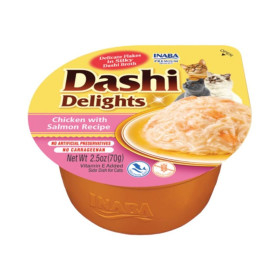 DASHI DELIGHTS DE POLLO CON SALMON PARA GATO (70g)